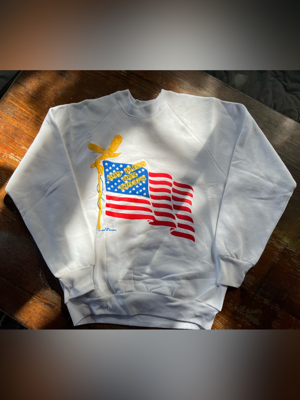 1991 God Bless Our Troops Sweater